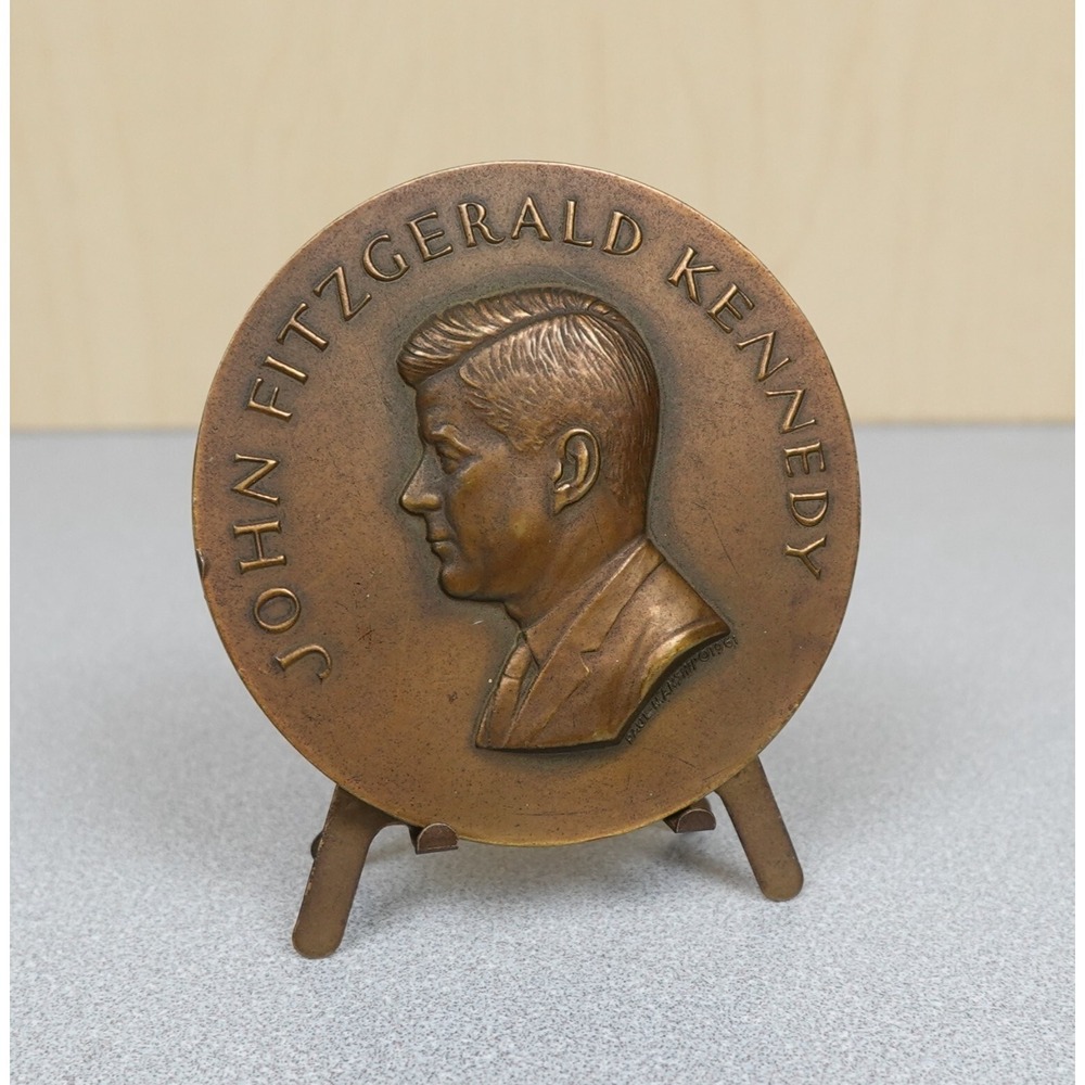 1961 JFK Inaugural Bronze Medal Paul Manship John F Kennedy Medallic Art Co.